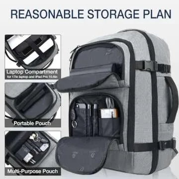 Dinictis 40L Travel Backpack - Ideal Carry-on for Adventurers