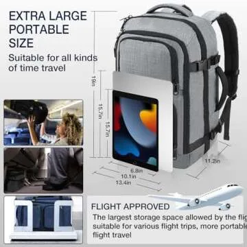 Dinictis 40L Travel Backpack - Ideal Carry-on for Adventurers