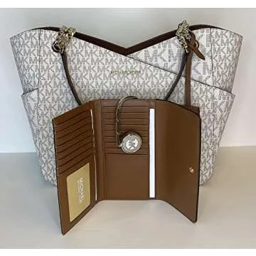 Michael Kors Jet Set Tote & Wallet Set for Chic Women