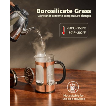 BAYKA 34 Ounce French Press Coffee Maker for Perfect Brews