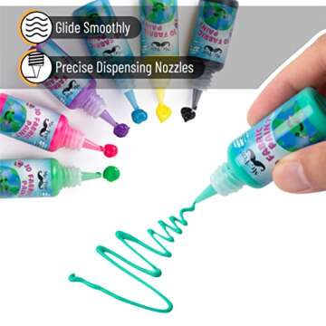 Mr. Pen- 3D Fabric Paint Set, 12 Colors, 0.67 oz, 3D Paint for Fabric, Paint for Fabric, 3D Paint for Clothing, T-Shirt Paint, Fabric Paint for Clothes