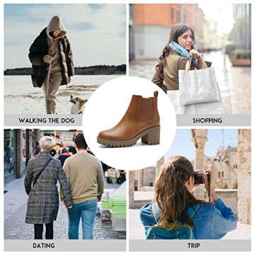 EETTARO Women's Stylish and Comfortable Ankle Boots