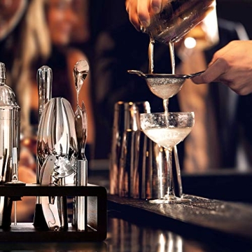 Highball & Chaser 13-Piece Cocktail Shaker Set with Stand