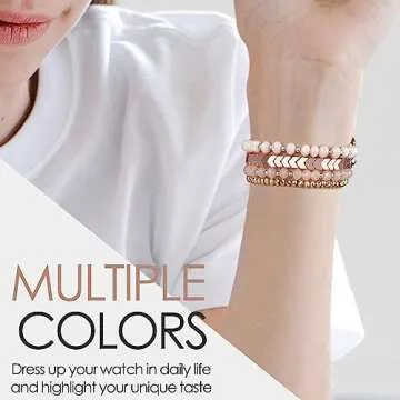 MOFREE Stylish Beaded Apple Watch Band for Women