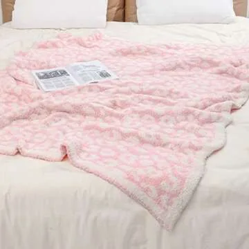 Bearberry Leopard Knit Blanket for Comfortable Coziness