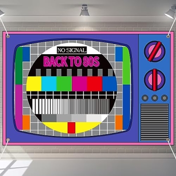 Back to The 80s Theme Party Backdrop Decorations for Memorable Celebrations