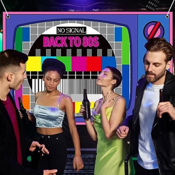 Back to The 80s Party Banner - Vibrant Photo Backdrop