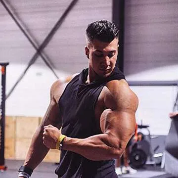 Mens Sleeveless Hoodie Fitness Vest for Gym Workouts