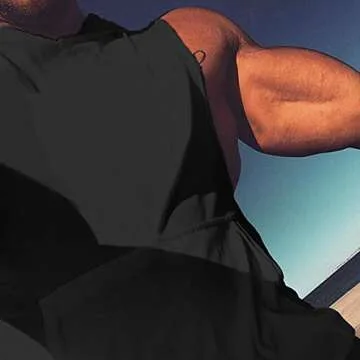 Mens Sleeveless Hoodie Fitness Vest for Gym Workouts