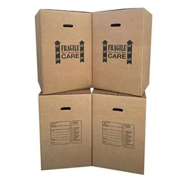 Uboxes 4 Kitchen Moving Boxes Triple Strength 18x18x28"