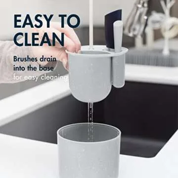 Boon Mod Replacement Baby Bottle Brushes - Includes Bottle Cleaner Brush, Straw Cleaner Brush, Nipple Brush and Detail Brush for Baby Bottles - Newborn Essentials - 4 Count