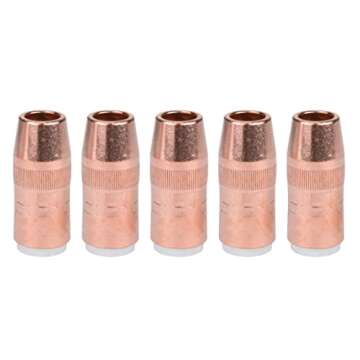 5-PK NS-5818C Nozzle Centerfire Slim 5/8" 1/8" Recess For Bernard Mig Gun