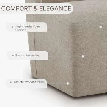 KISLOT Upholstered Dining Chair with Casters Wingback Modern Side Armless Deskchair with Rollers for Diningroom Bedroom Livingroom Reading Room,Khaki,2 Box