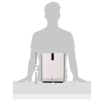 Fluval Chi II Series Aquarium Set, 5-Gallon - Aquarium Tank with Ambient LED Lighting, Flowing Water, and Elegant Design, White