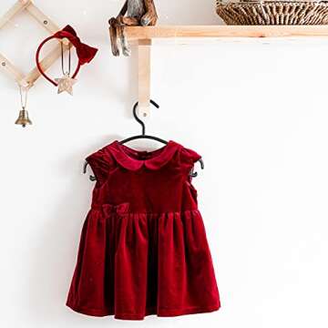 GoodtoU Baby Hangers Black Plastic 100 Pack for Kids