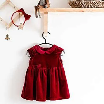 GoodtoU Baby Hangers Black Plastic 100 Pack for Kids