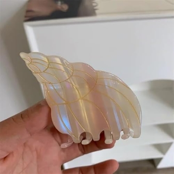 Unique Seashell Conch Hair Clip for All Hair Types