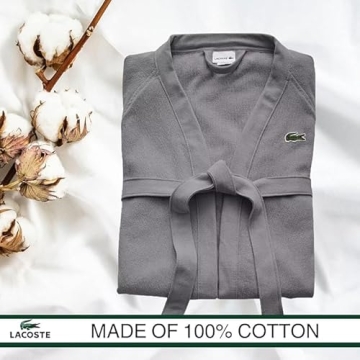Lacoste Classic Pique Cotton Bath Robe for Men & Women