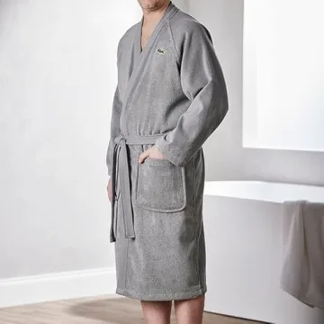 Lacoste Classic Pique Cotton Bath Robe for Men & Women