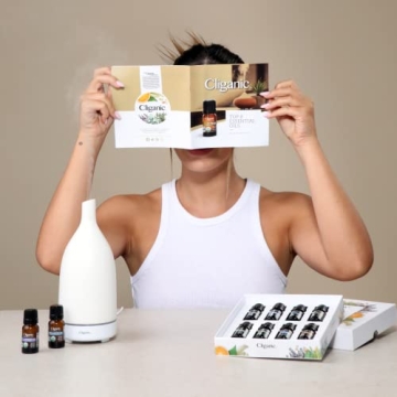 Cliganic Organic Essential Oils Gift Set - Top 8 Scents