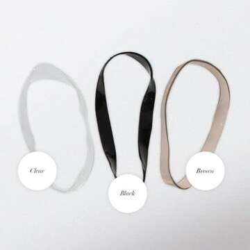 Kitsch Hair Ties No Damage for Kids, Teens and Women - Rubber Bands for Hair Styling | No Snag Hair Elastics | Women's Daily Hair Accessories - 500pcs (Clear)