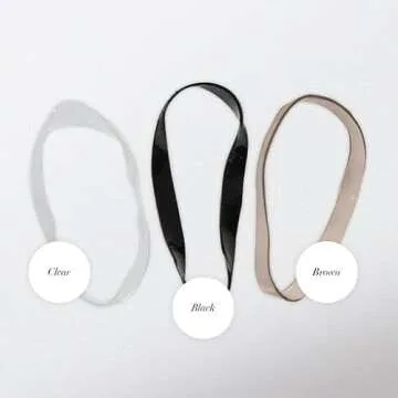 Kitsch Hair Ties No Damage for Kids, Teens and Women - Rubber Bands for Hair Styling | No Snag Hair Elastics | Women's Daily Hair Accessories - 500pcs (Clear)