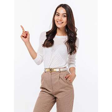 3-Piece Skinny Waist Belt for Women | Chic & Durable