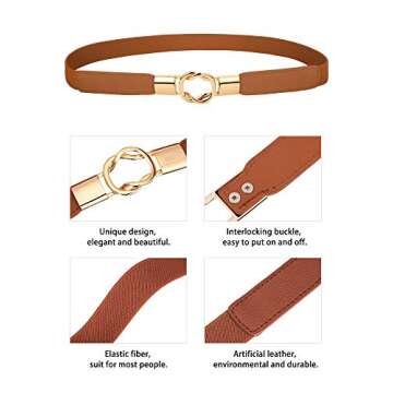 3-Piece Skinny Waist Belt for Women | Chic & Durable