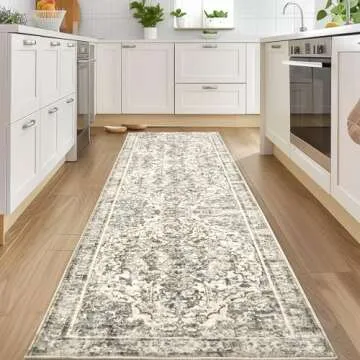 Topllen Bohemian Runner Rug - Washable Non-Slip Design