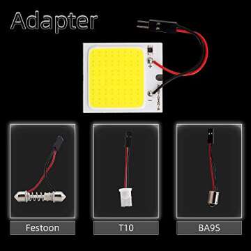 Grandview™ COB 10-Pack 48-SMD DC12V LED Panel Dome Lamp for Auto Interior Lighting