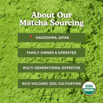 SENCHA Naturals Organic Everyday Matcha Powder, Authentic Organic Japanese Matcha Green Tea Powder, Premium First & Second Harvest Culinary Grade Organic Matcha Tea, Lattes & Baking, 12oz Bag (1 Pack)