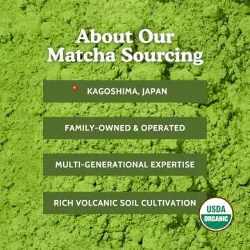 SENCHA Naturals Organic Everyday Matcha Powder, Authentic Organic Japanese Matcha Green Tea Powder, Premium First & Second Harvest Culinary Grade Organic Matcha Tea, Lattes & Baking, 12oz Bag (1 Pack)
