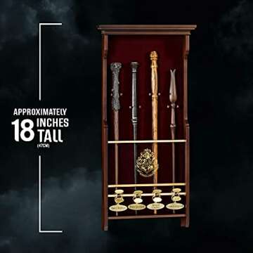 The Noble Collection 4 Wand Display - Exquisite Collectors' Item for Harry Potter Fans