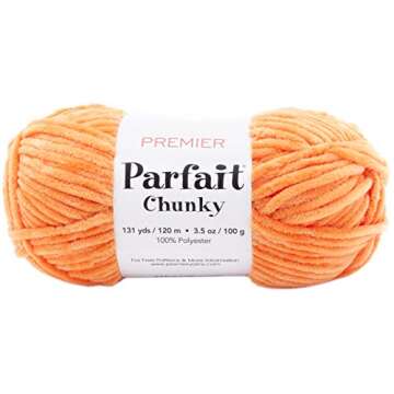 PREMIER YARNS Tangerine Yarn Parfait Chunky - Ideal for Crafting Dreams