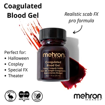 Realistic Mehron Coagulated Blood Gel for Halloween FX