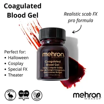 Realistic Mehron Coagulated Blood Gel for Halloween FX