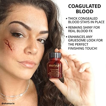 Realistic Mehron Coagulated Blood Gel for Halloween FX
