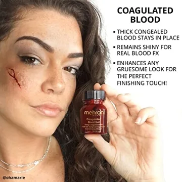 Realistic Mehron Coagulated Blood Gel for Halloween FX