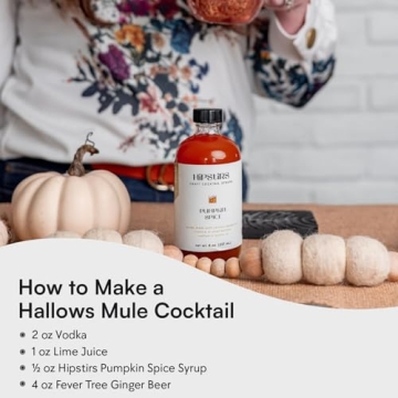 HipStirs Pumpkin Spice Syrup - Real Ingredients for Perfect Lattes