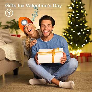 Bluetooth Beanie Warm Hat with Light for Unique Tech Gifts