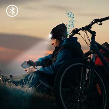 Bluetooth Beanie Warm Hat with Light for Unique Tech Gifts