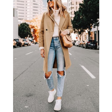 Women's Elegant Wool Blend Peacoat for All Occasions