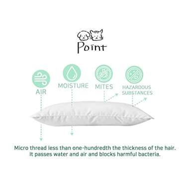 momNpop MNP Pet Organic Pillow, an Ideal Naptime Sleeping Companion for Small Dogs and Cats (Pink)