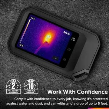 FLIR C3-X Compact Thermal Imaging Camera with Wifi: High Resolution Infrared Imager for Inspection, Electrical/Mechanical, Building, and HVAC Applications