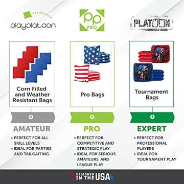 Cornhole Bags Set - Perfect for Weddings & Outdoor Fun