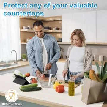 AECHY Silicone Mats for Kitchen Counter 47"x23.6"x0.08”, Largest Heat Resistant Mat Shipped Rolled Up Kitchen Island Silicone Countertop Protector Mat Nonslip Extra Large Counter Mat, Translucent