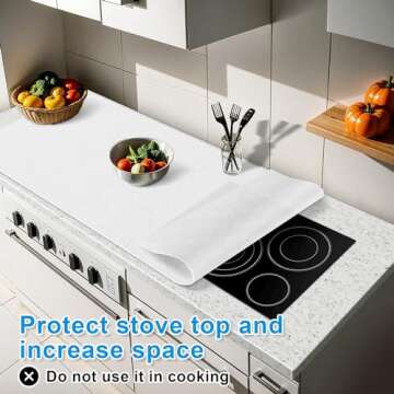 AECHY Silicone Mats for Kitchen Counter 47"x23.6"x0.08”, Largest Heat Resistant Mat Shipped Rolled Up Kitchen Island Silicone Countertop Protector Mat Nonslip Extra Large Counter Mat, Translucent