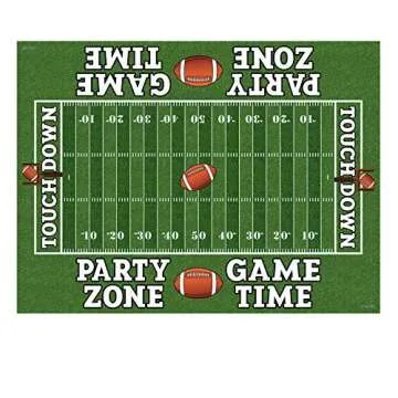 AnapoliZ Football Tablecloths - 3 Pcs Party Pack for Game Day