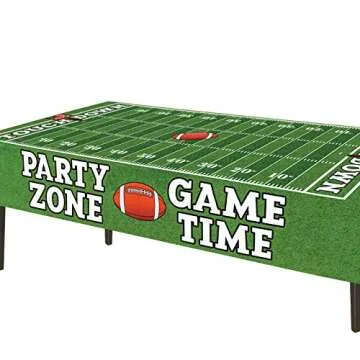 AnapoliZ Football Tablecloths - 3 Pcs Party Pack for Game Day