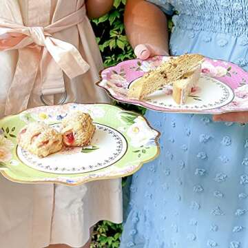 Kate Aspen 9 in. Premium Paper (Assorted Set of 16) Tea Party Decorations, One Size, 9 Inch Plates